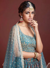 Wonderful Lehenga Choli in Sky Blue